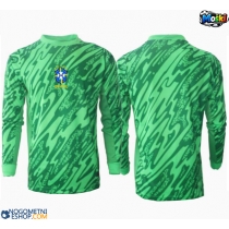 Moški Nogometni dresi Brazilija Vratar Domači Copa America 2024 Dolgi Rokav